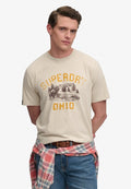 Superdry & Co SUPERDRY WILD FRONTIER T-SHIRT.. - Print T-shirt - pumice beige marl
