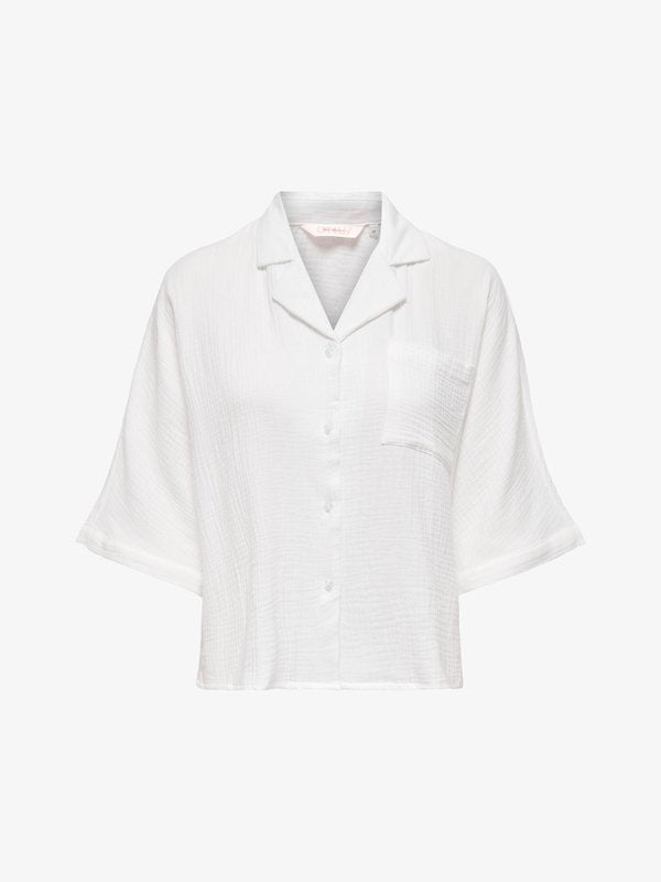 ONLY ONLTHYRA - Button-down blouse - weiß