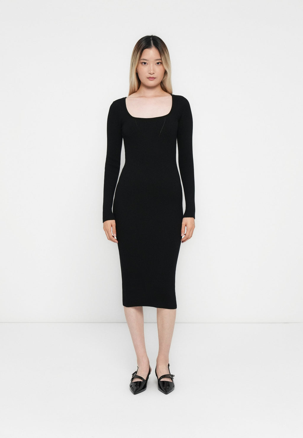 JDY JDYWENDY SQUARE NECK LONG DRESS