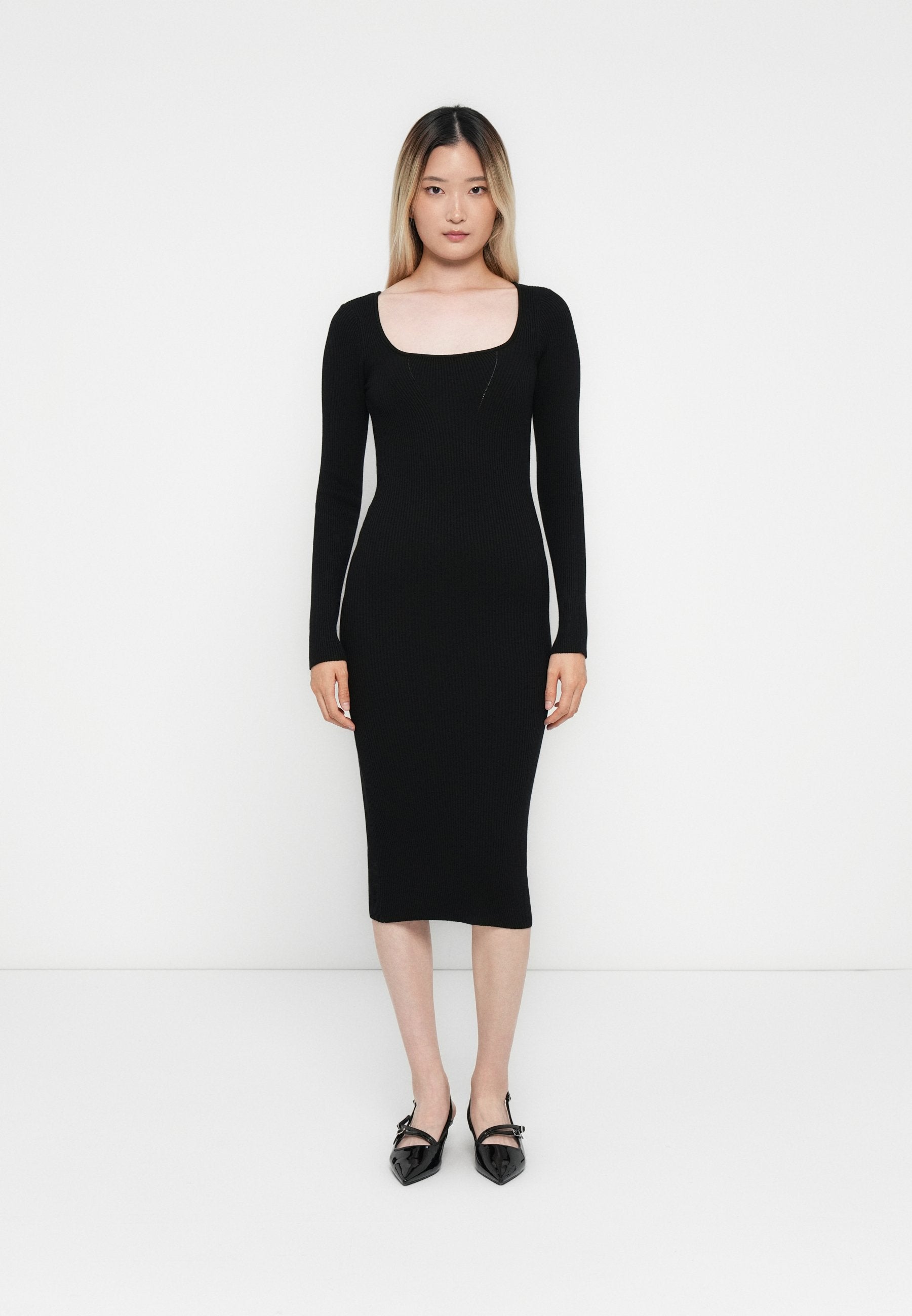JDY JDYWENDY SQUARE NECK LONG DRESS