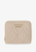 Guess MAXINE SLG SMALL ZIP AROUND - Wallet - beige