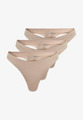 ONLY ONLTRACY BONDED 3-PACK NOOS - Thong - rugby tan
