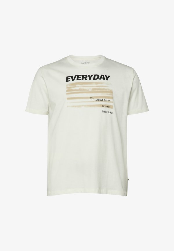 s.Oliver T-SHIRT - Print T-shirt - creme