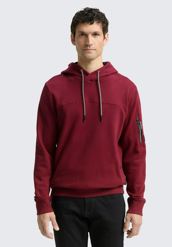 TOM TAILOR MIT TASCHEN - Hoodie - cabarnet bordeaux red