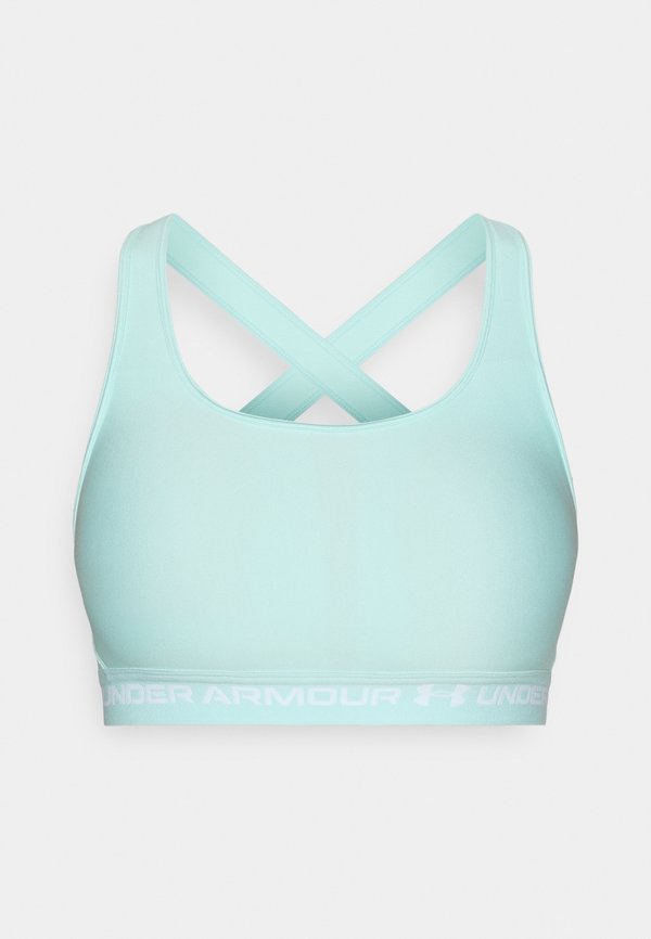 Under Armour CROSSBACK MID BRA - Medium support sports bra - refresh mint/white