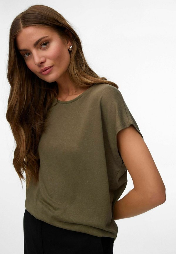 Vero Moda VMGINA - Basic T-shirt - khaki