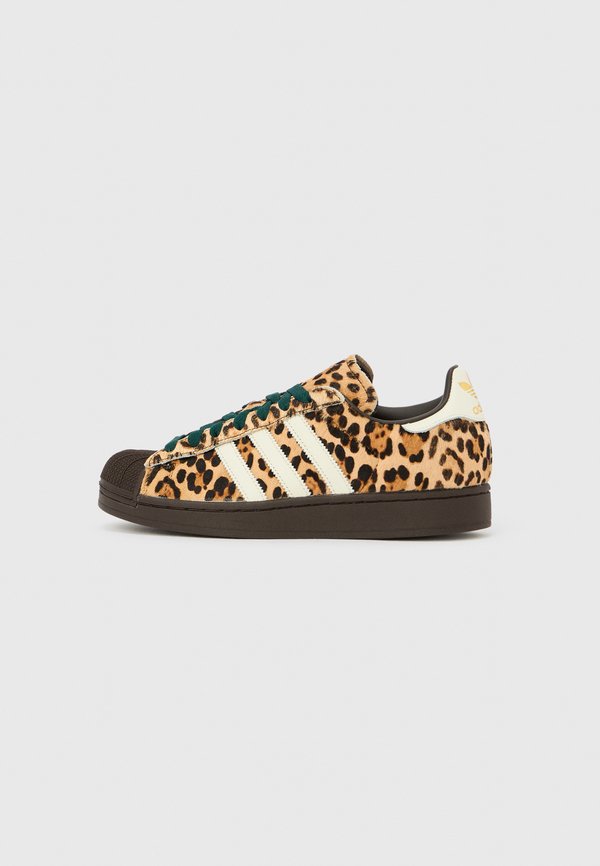 adidas Originals SUPERSTAR II W - Trainers - dark brown/ivory/gold-coloured