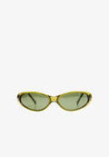 Bershka OVAL - SUNGLASSES - Sunglasses - evergreen