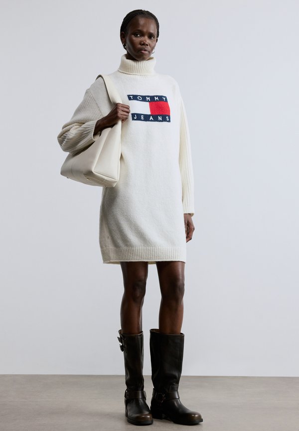 Tommy Jeans TOMMY FLAG RELAXED MAXI JUMPER DRESS
