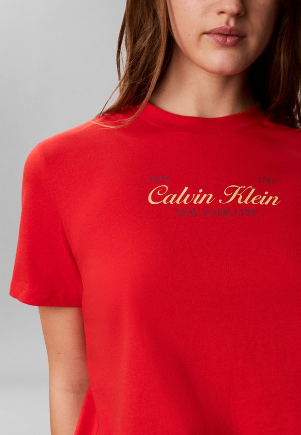 Calvin Klein Jeans CLASSIC SCRIPT TWO TONE TEE