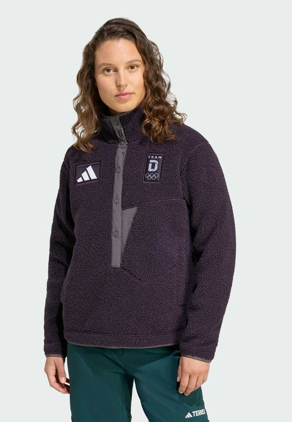 adidas Performance TEAM D - Fleece jacket - aurora black