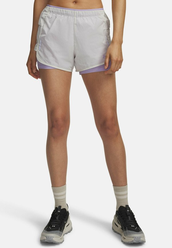 Under Armour EXPLOR TRAIL ULTRA - Sports shorts - summit white