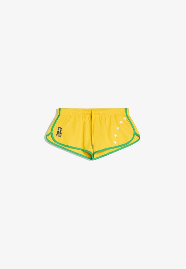 Bershka SHORTS - Shorts - yellow