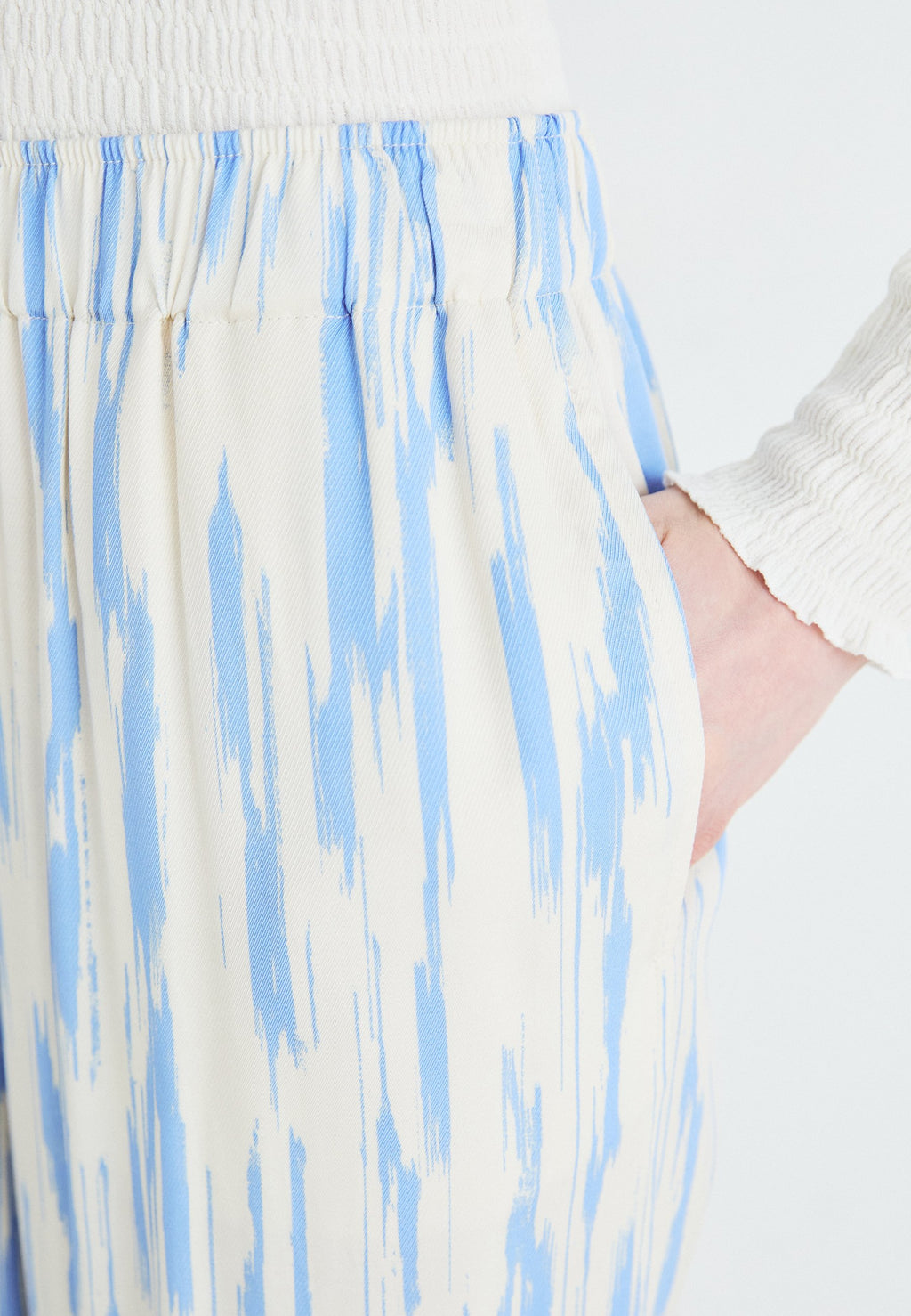 Selected Wide-leg printed viscose