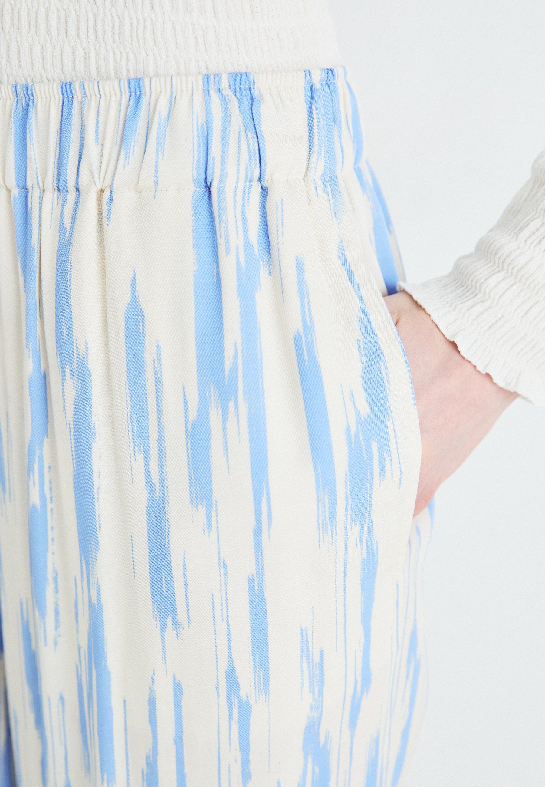 Selected Wide-leg printed viscose