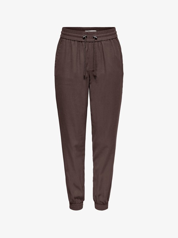 ONLY ONLKELDA-EMERY MW PULL-UP NOOS - Tracksuit bottoms - chocolate martini