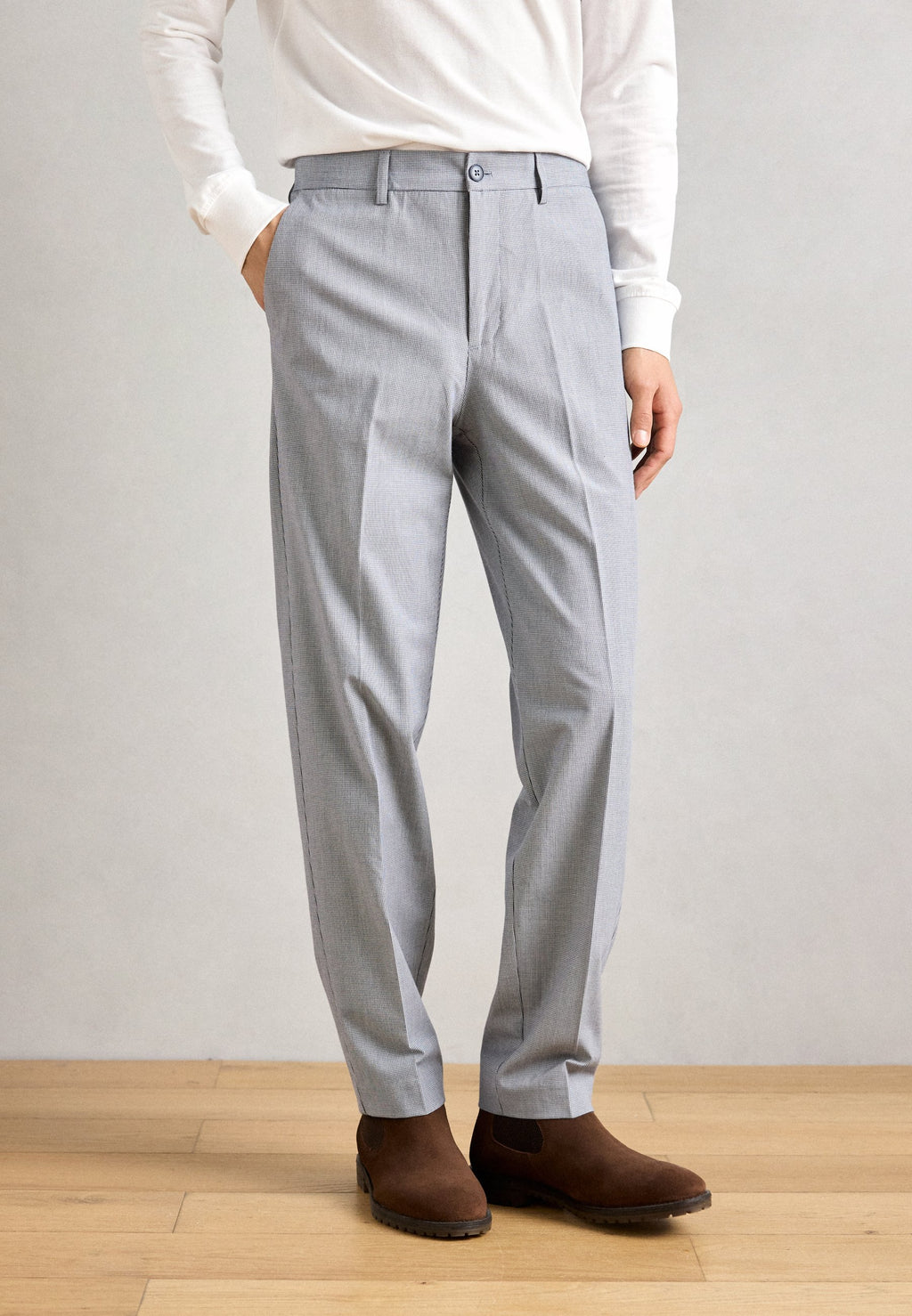 MINI HOUNDSTOOTH FORMAL PANTS Media 3