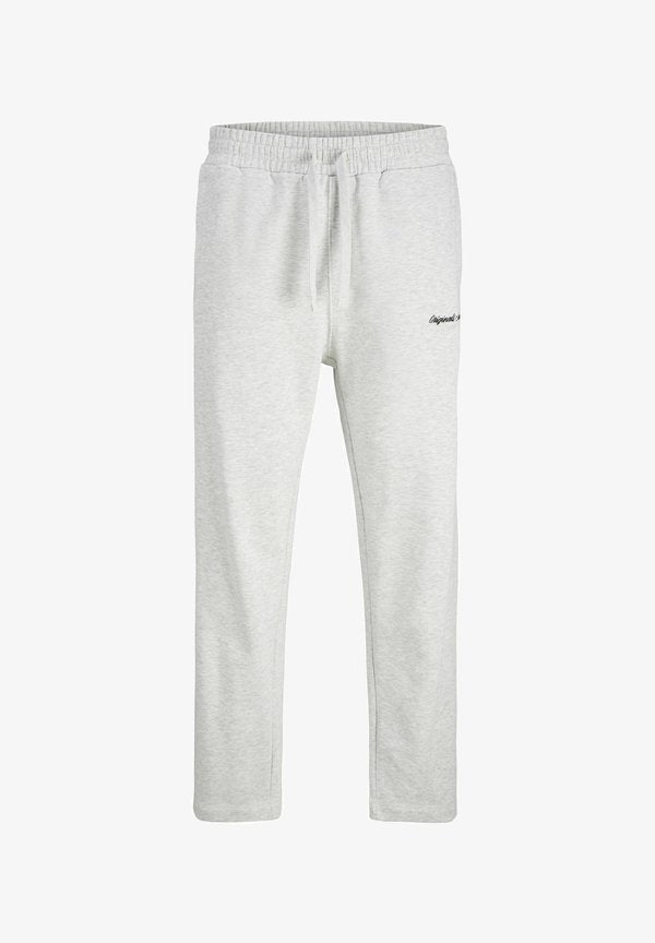 Jack & Jones Relaxed Fit - Tracksuit bottoms - white melange