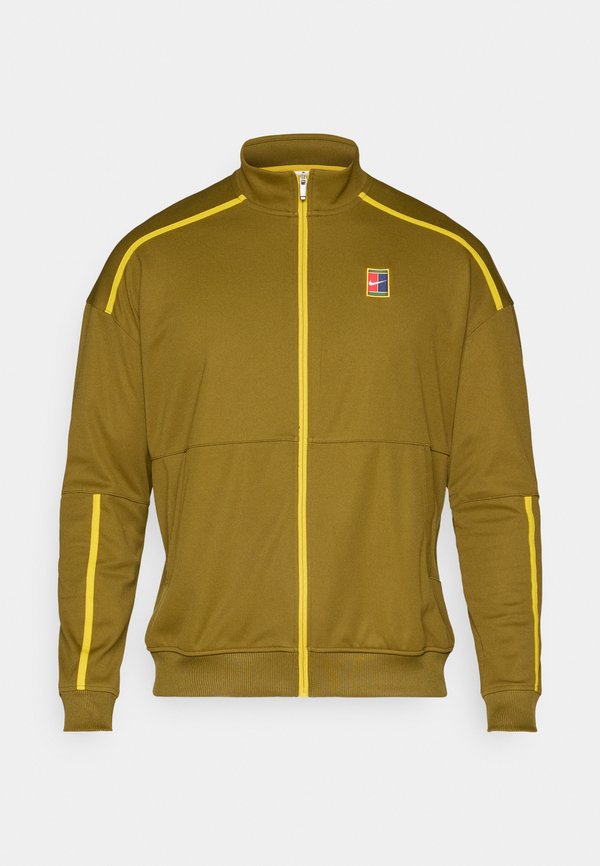 Nike Performance NIKECOURT HERITAGE SUIT JACKET - Training jacket - olive flak/saffron quartz
