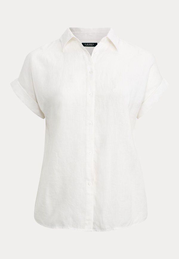 Lauren Ralph Lauren Woman RELAXED FIT LINEN SHORT SLEEVE SHIRT