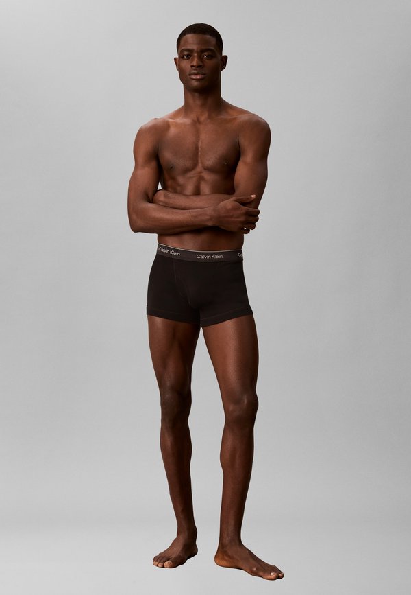 Calvin Klein Underwear 3 PACK - Trunks - black/dark purple/charcoal heather