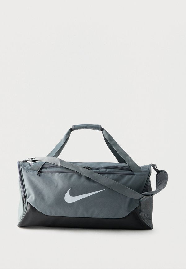 Nike Performance NK BRSLA M DUFF UNISEX - Sports bag - smoke grey/black/white