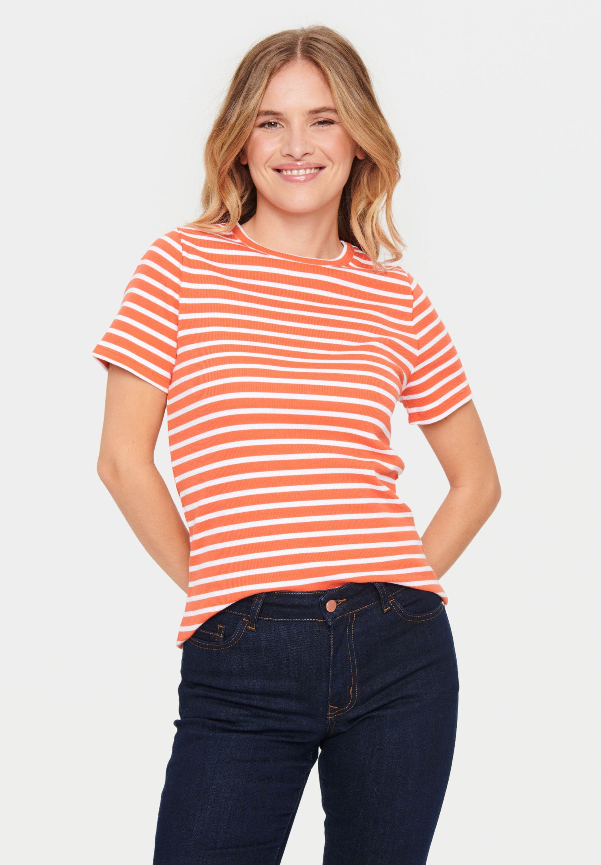 Saint Tropez ASTERSZ SHORT SLEEVE STRIPE