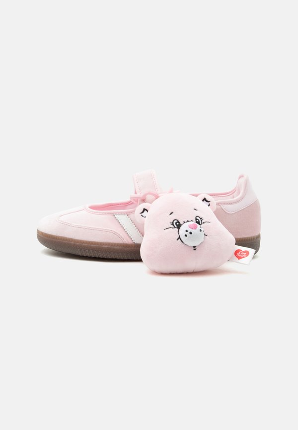 adidas Originals SAMBA JANE - Ankle strap ballet pumps - clear pink/footwear white