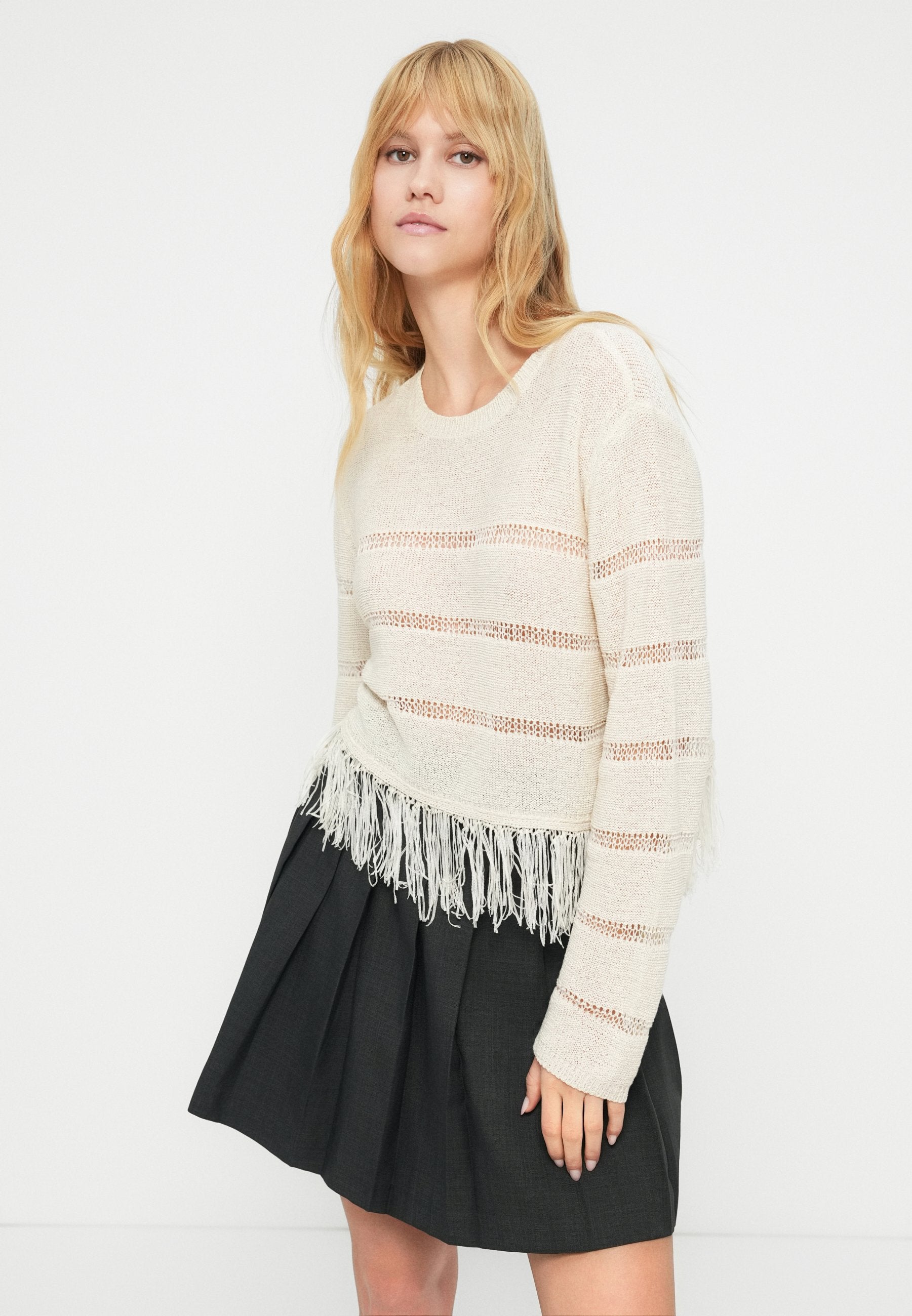ONLY ONLLEA FRINGE O NECK
