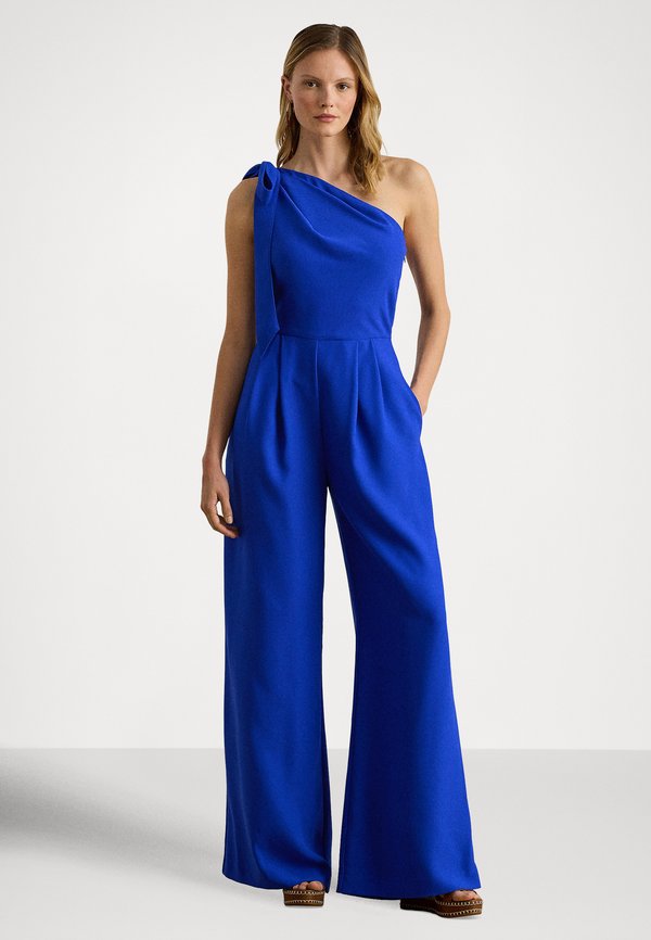 Lauren Ralph Lauren BOW TRIM CREPE ONE-SHOULDER JUMPSUIT