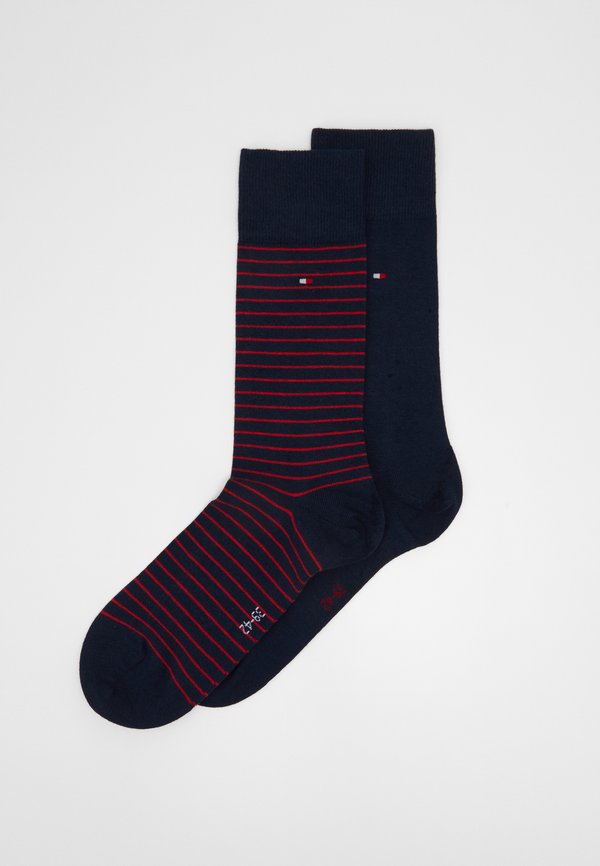 Tommy Hilfiger STRIPE SOCK 2 PACK - Socks - dark blue/red