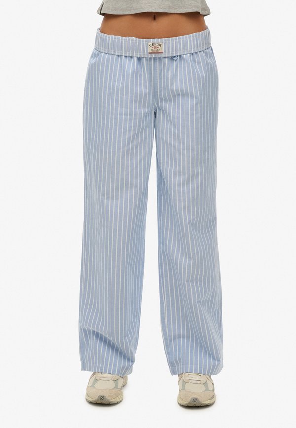 Superdry & Co Trousers - broker blue stripe