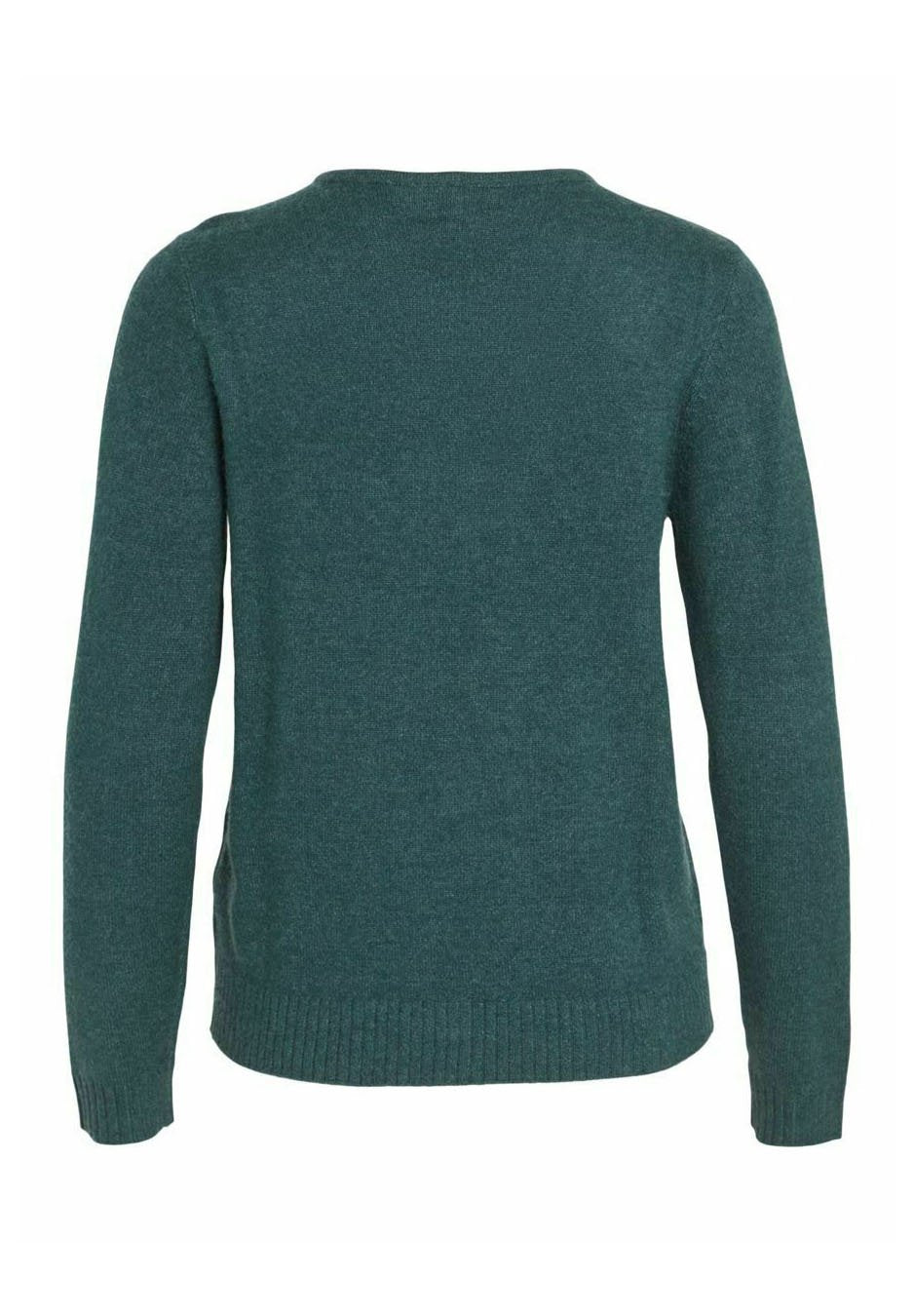 VILA VIRIL V-NECK L/S KNIT TOP - NOOS