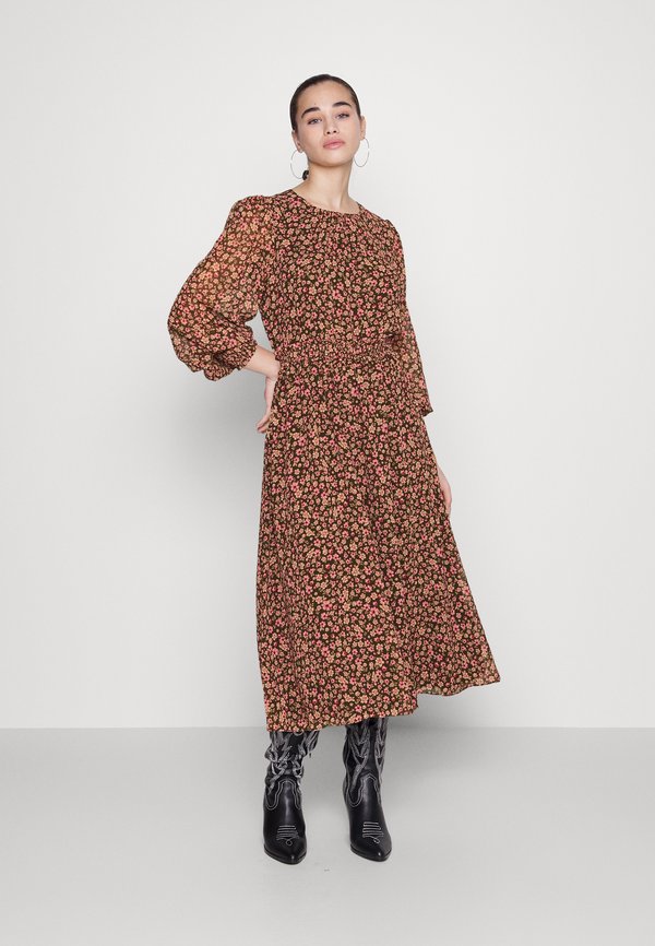 Forever New ANASTASIA LONG SLEEVE MIDI DRESS