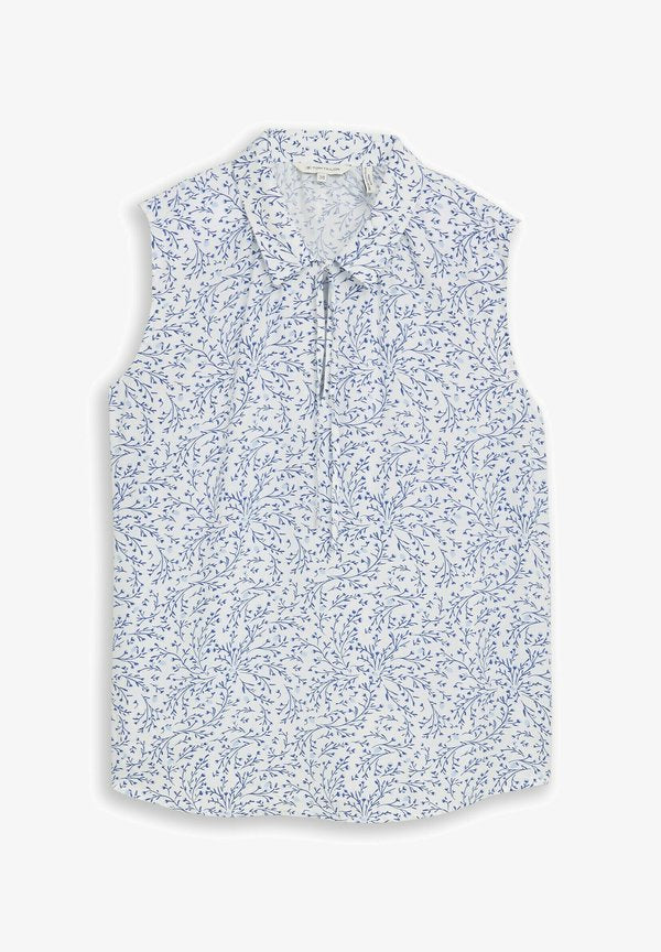 TOM TAILOR TOM TAILOR BLUSEN & SHIRTS BLUSENTOP MIT MUSTER - Blouse - white small leaves design