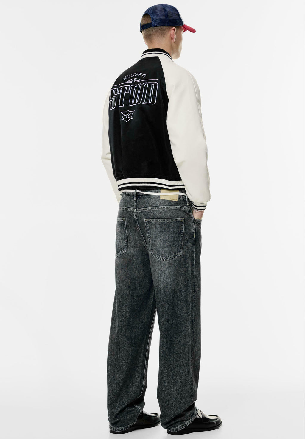 PULL&BEAR EMBROIDERED VARSITY
