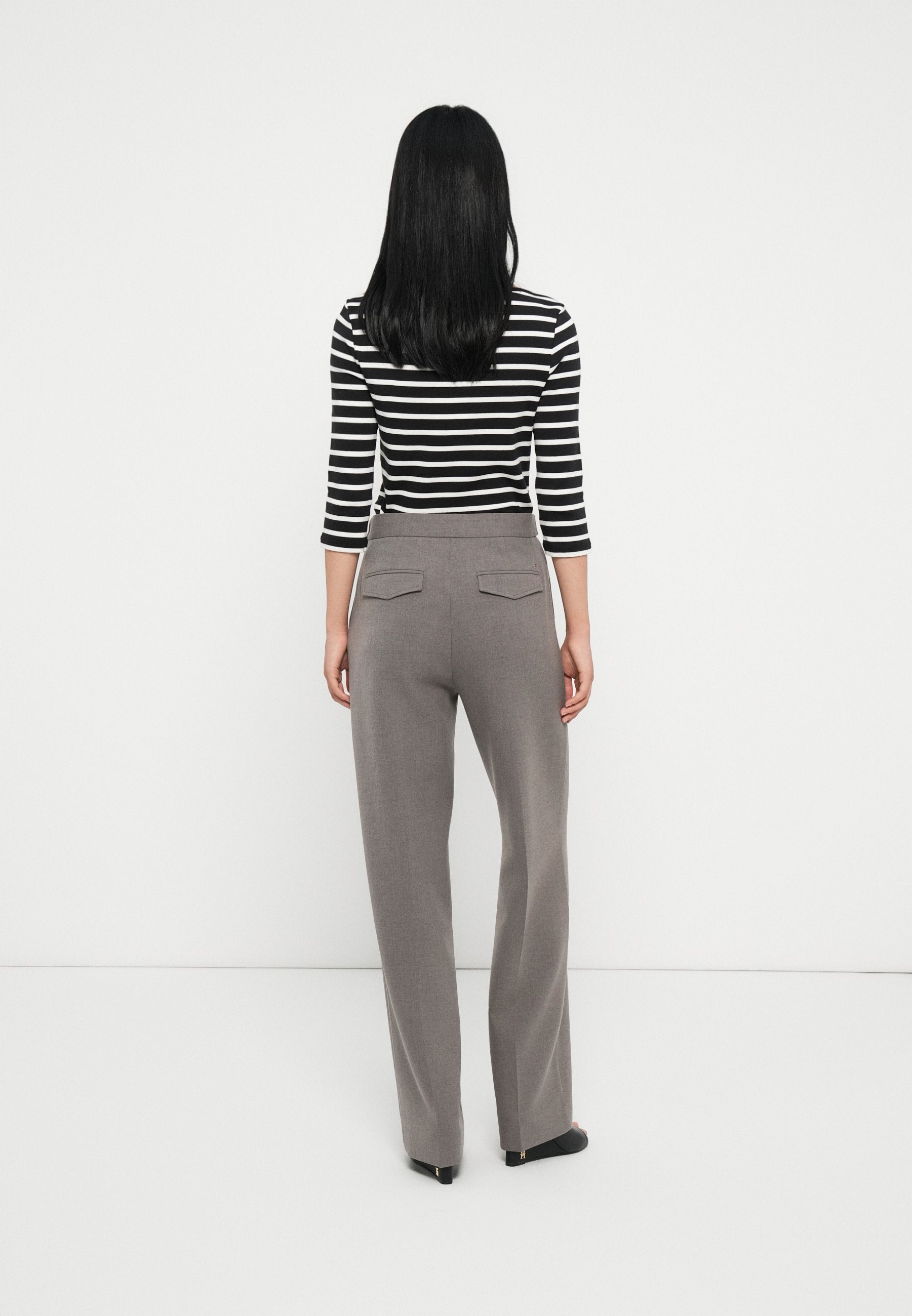 PRESSED CREASE STRAIGHT LEG TROUSERS Media 4