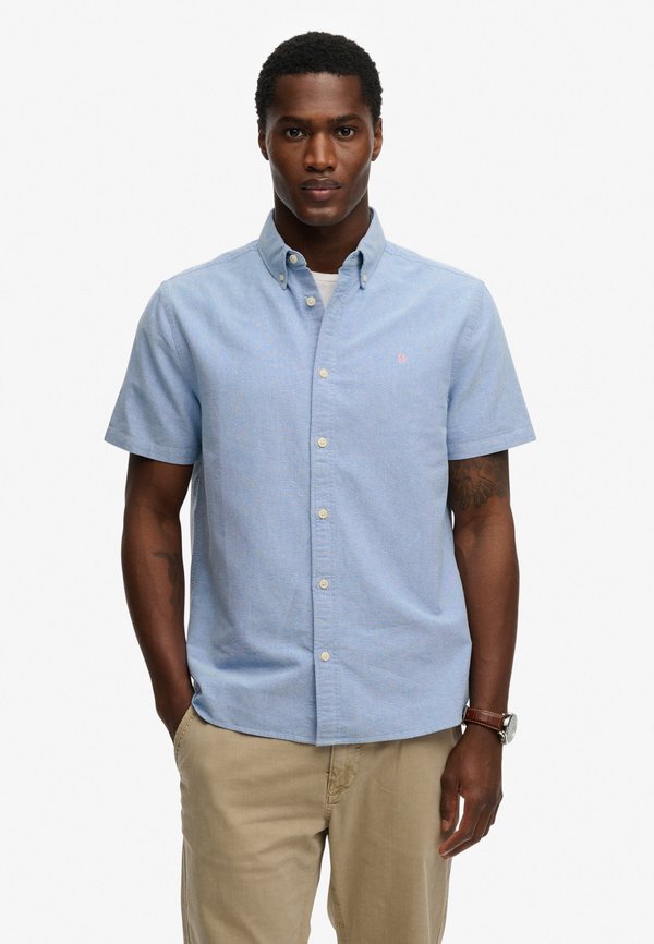 Superdry & Co SUPERDRY PREPPY OXFORD SHORT SLEEVE SHIRT.. - Shirt - sky blue chambray
