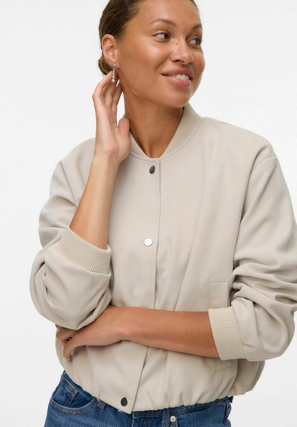 Vero Moda VMMAPLE BOMBER JACKET - Bomber Jacket - silver lining