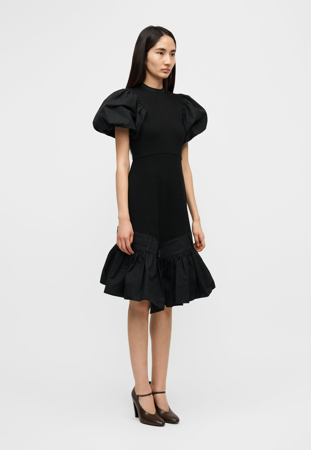 ROKH BELTED PUFF SLEEVE