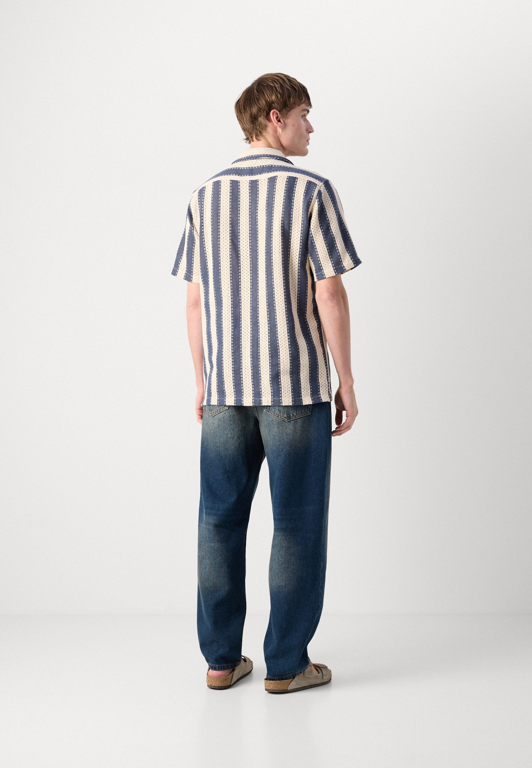 Lindbergh BOLD STRIPED RESORT SHIRT S/S