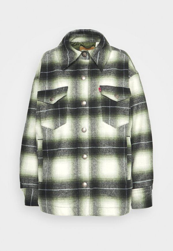 Levi's® WOOL SHACKET - Short coat - dark green