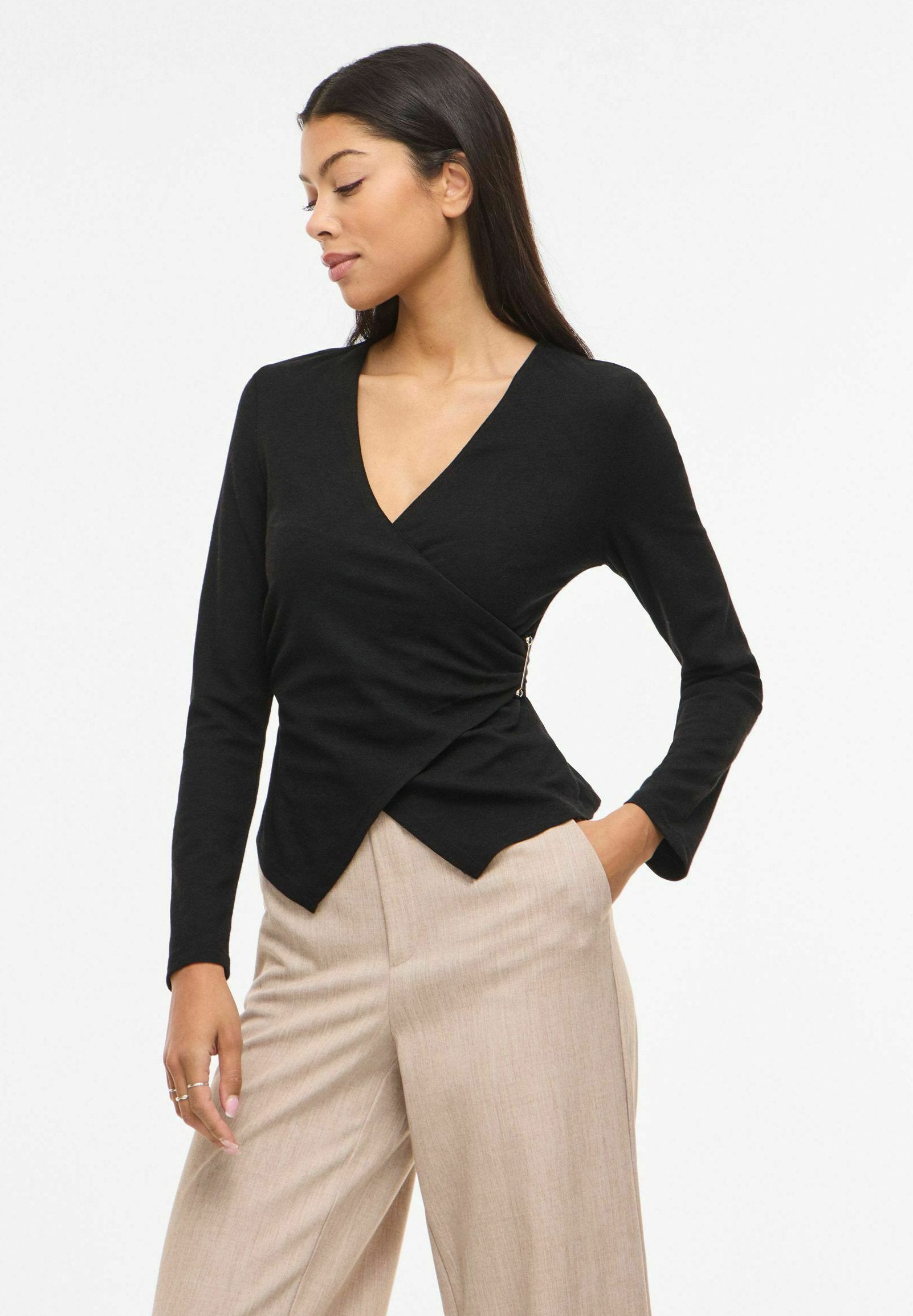 VILA Long Sleeved VIANNI V-neck