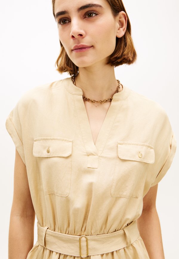 Tommy Hilfiger BELTED RELAXED MINI SHIRT DRESS