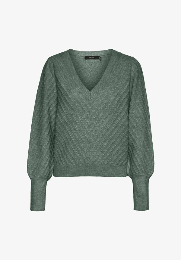 Vero Moda Knitted VMSTINNA Knitted - Jumper - laurel wreath