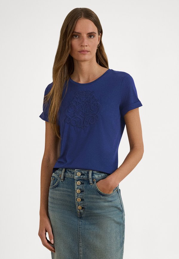 Lauren Ralph Lauren EMBROIDERED-LOGO COTTON-MODAL JERSEY TEE