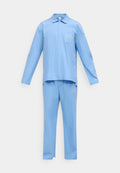 Calvin Klein Underwear HERITAGE CREST SHIRT PANT COTTON POPLIN - Pyjamas - blue