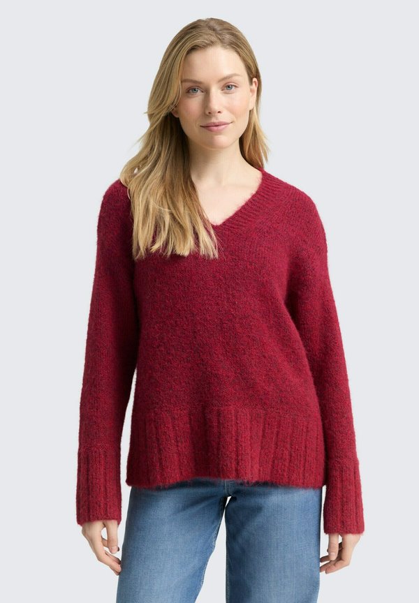 TOM TAILOR Jumper - rumba red melange