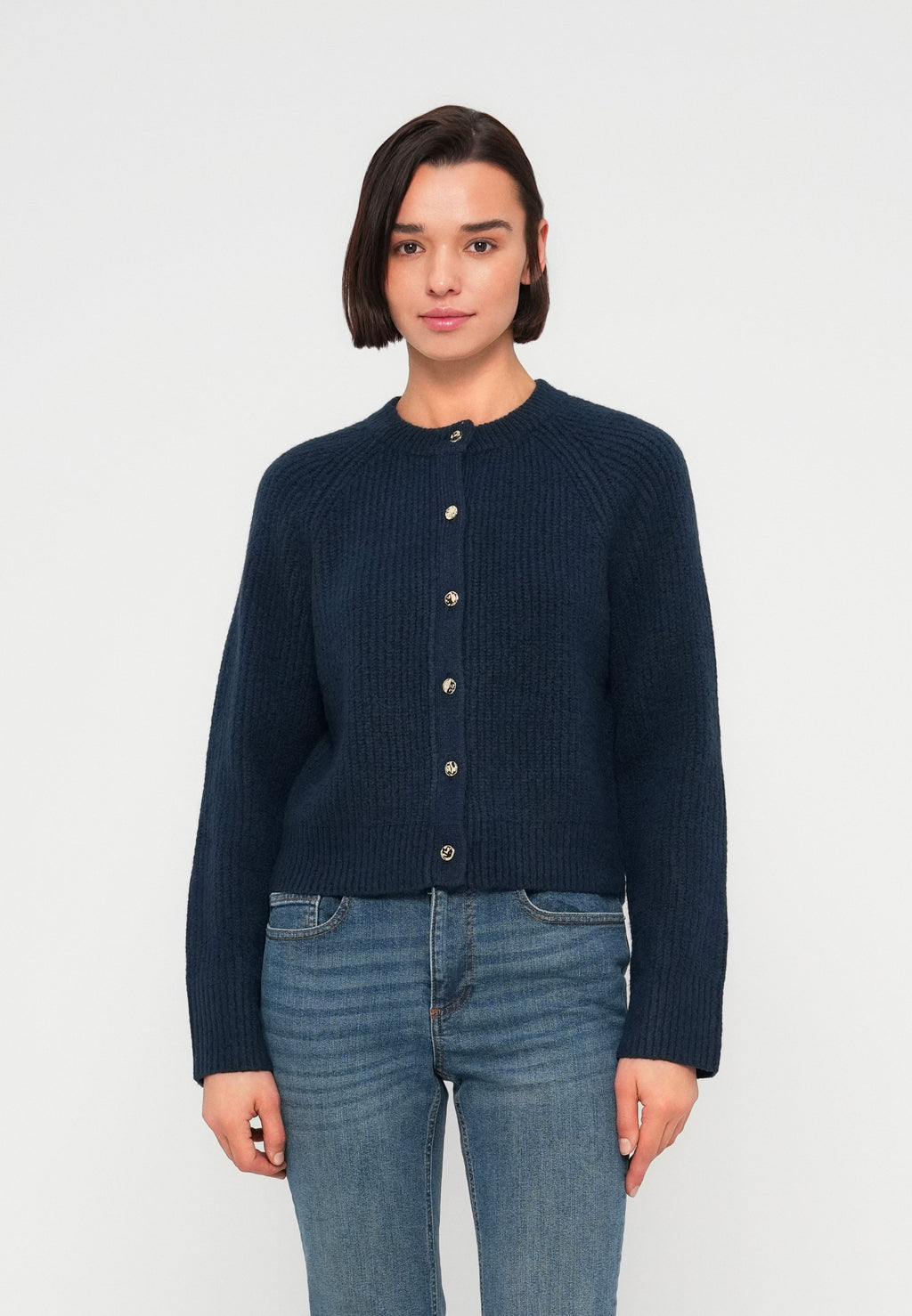 Abercrombie & Fitch CREW CARDI SOLID