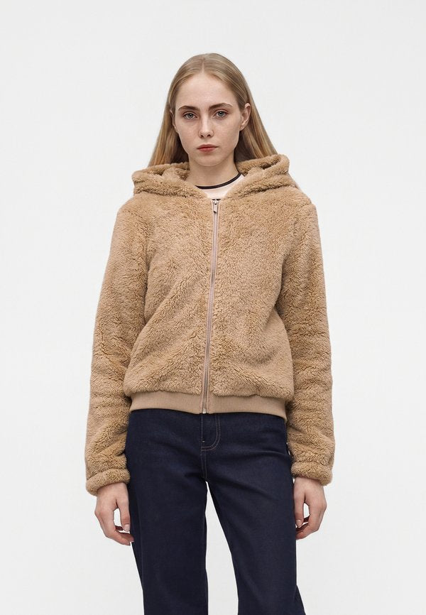 ONLY ONLNEWANNA - Fleece jacket - beige